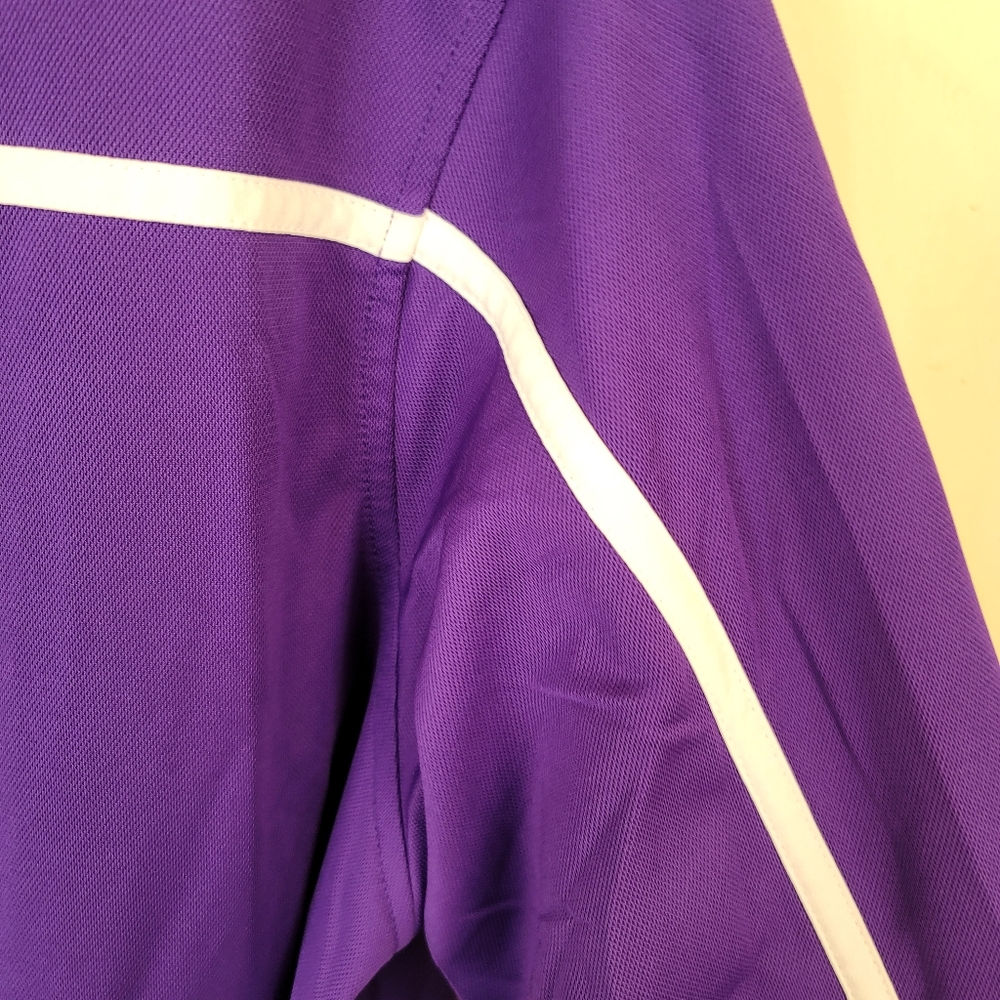 Nike Dri fit Retro purple white zippered jacket XL - Picture 3 of 6